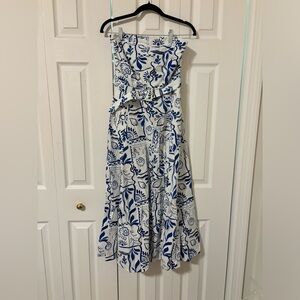 Rachel Zoe Strapless Tie Belt Midi Dress NEVER WORN